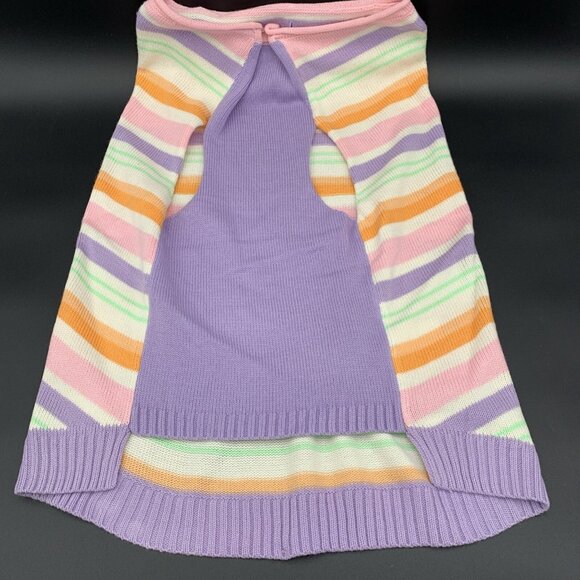 XXXL Striped Ribbed Knit Youly Dog Pet Sweater - The Hipster 25-27 Inches - Picture 4 of 5